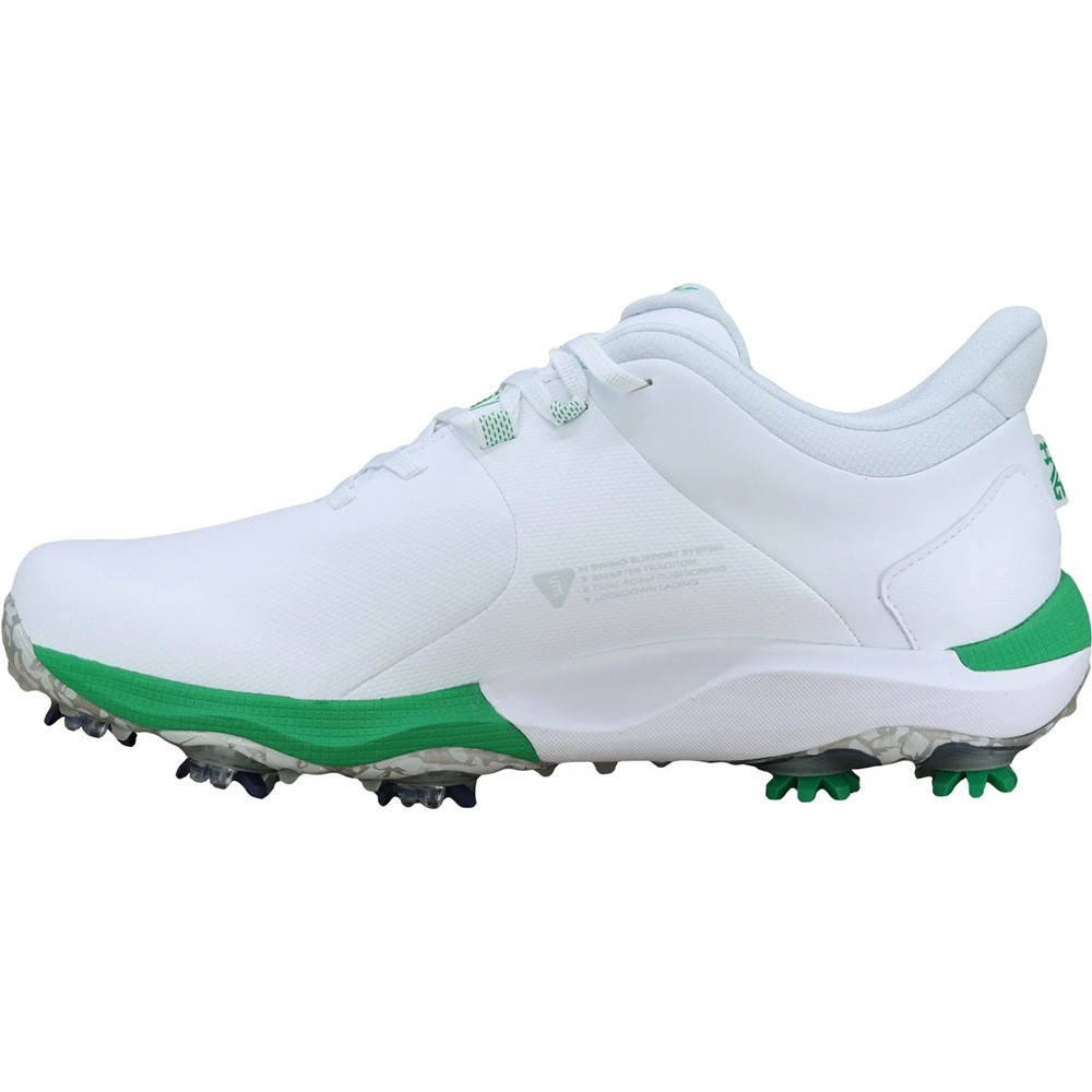 Under Armour Men's Drive Pro LE Golf Shoes - White/Kelly Green